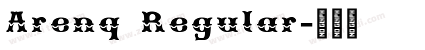 Arenq Regular字体转换